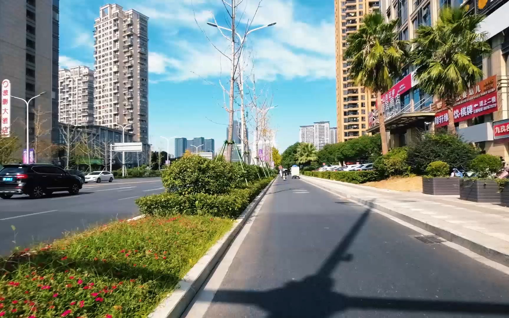 城市骑行|绍兴镜湖新区01|城市街景