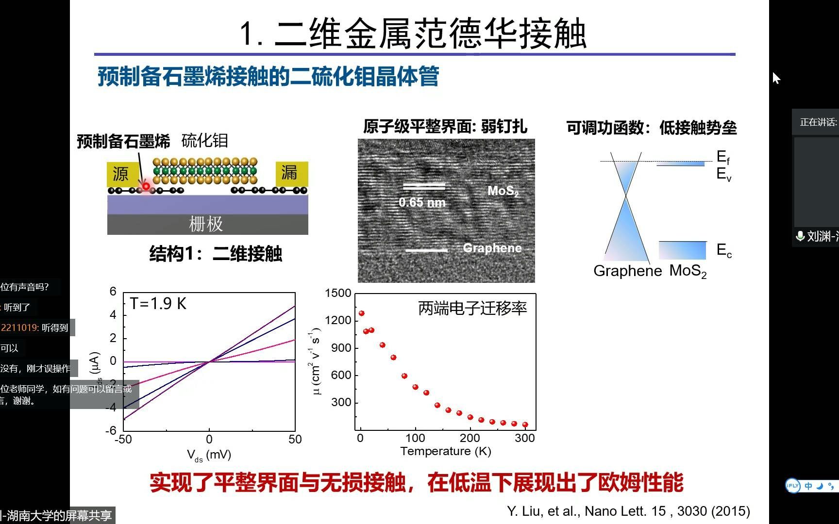 复旦大学芯片与系统前沿技术论坛二维晶体管的范德华金属接触湖南大学 刘渊哔哩哔哩bilibili