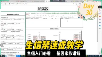 基因家族分析课程30-基因在染色体分布图，可视化工具MG2C，命令实操，文件格式处理，快来学习吧