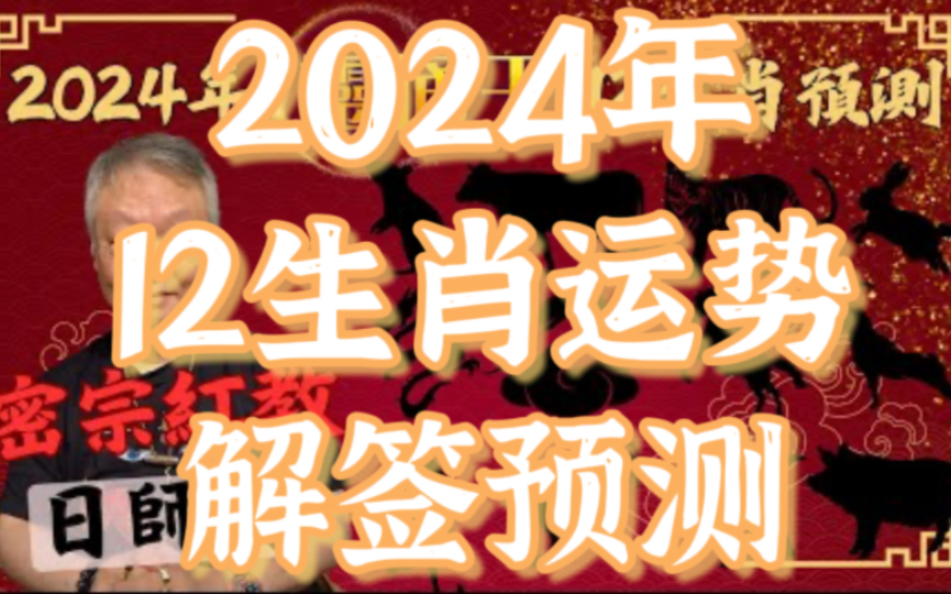 一口气看完【2024年密宗角度预测ⷱ2生肖运势】有别于传统八字批流年,师傅用观音签预测事业财运爱情,深入签文具体解析.为家人朋友互作对应,对...