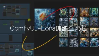 Lora训练工作流,在ComfyUI中完成Lora训练全流程,病毒风格实例