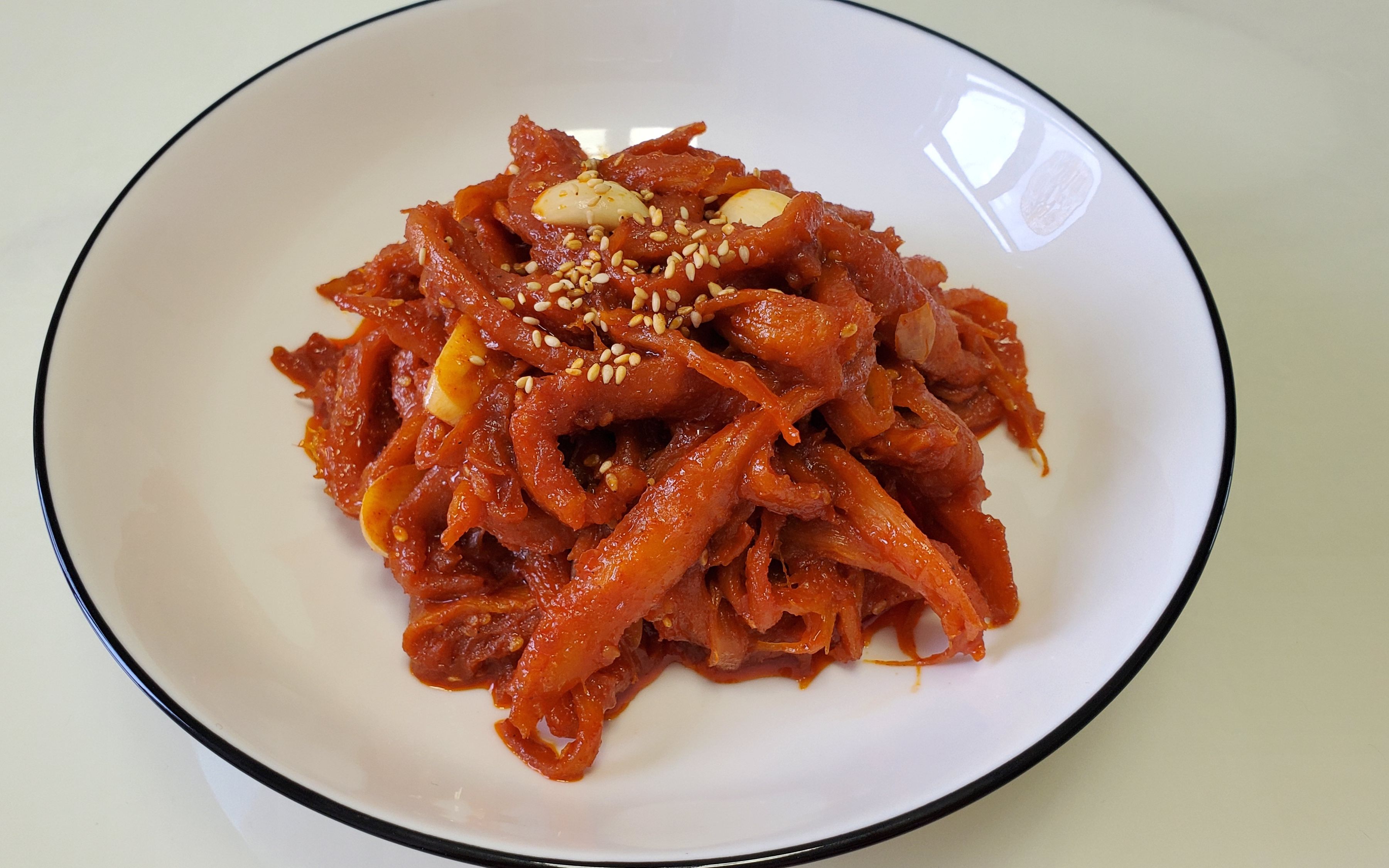 煎沙参东北山菜丰收季的特色美食