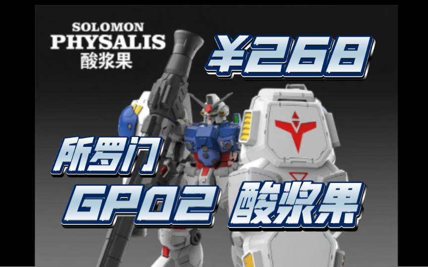 新厂 所罗门 mg比例 魔改gp02 酸浆果,定价268.