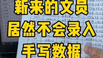 手写数据录入电脑还有谁比我快！