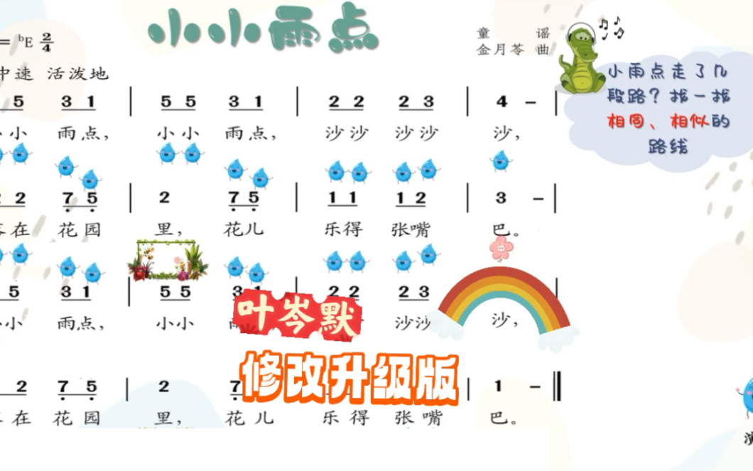 [图]苏少版小学音乐《小小雨点》课件