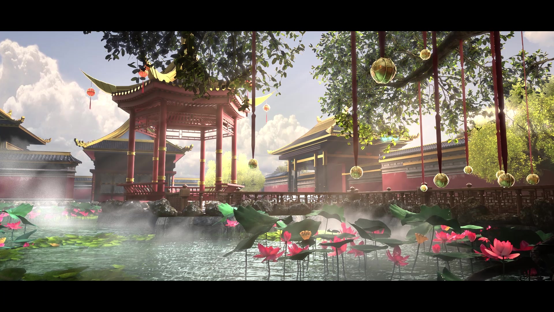 烈阳天道Ⅰ孙悟空帝蕾娜住所场景展示国漫场景的新标杆