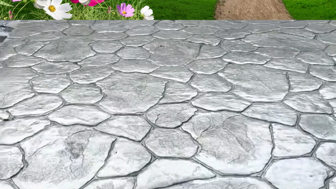 混凝土的另外一种样子～咏彩兴邦压花压模地坪,有见过吗?