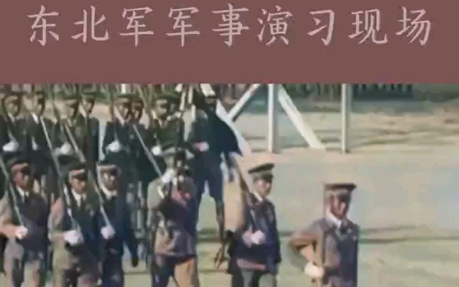 [图]1929年气势磅礴的东北军，军事演习，