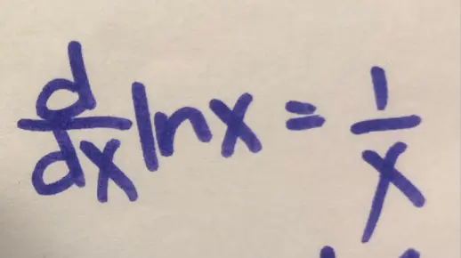 为什么lnx的导数是1/x？