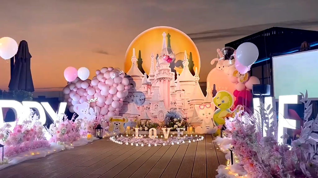 气球派对布置 #过生日要有仪式感 #场景布置 #生日布置