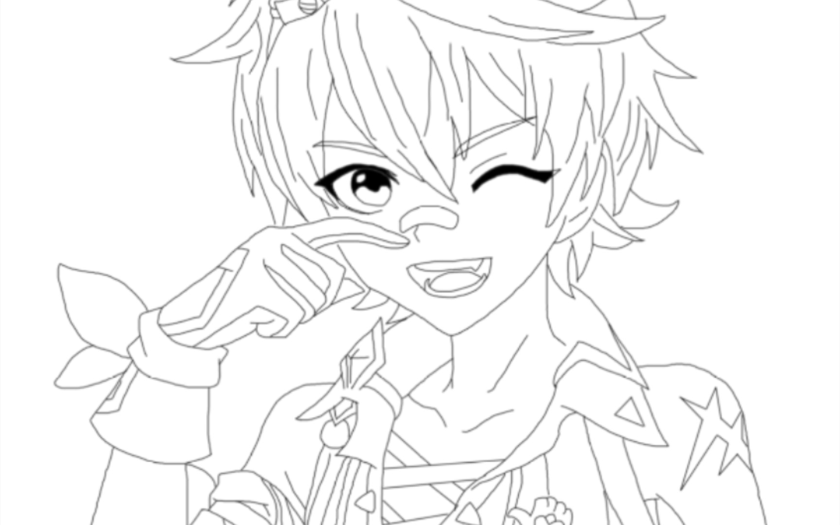 鼠标描绘原神班尼特