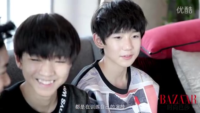 【TFBOYS】[140827]时尚芭莎杂志采访哔哩哔哩bilibili