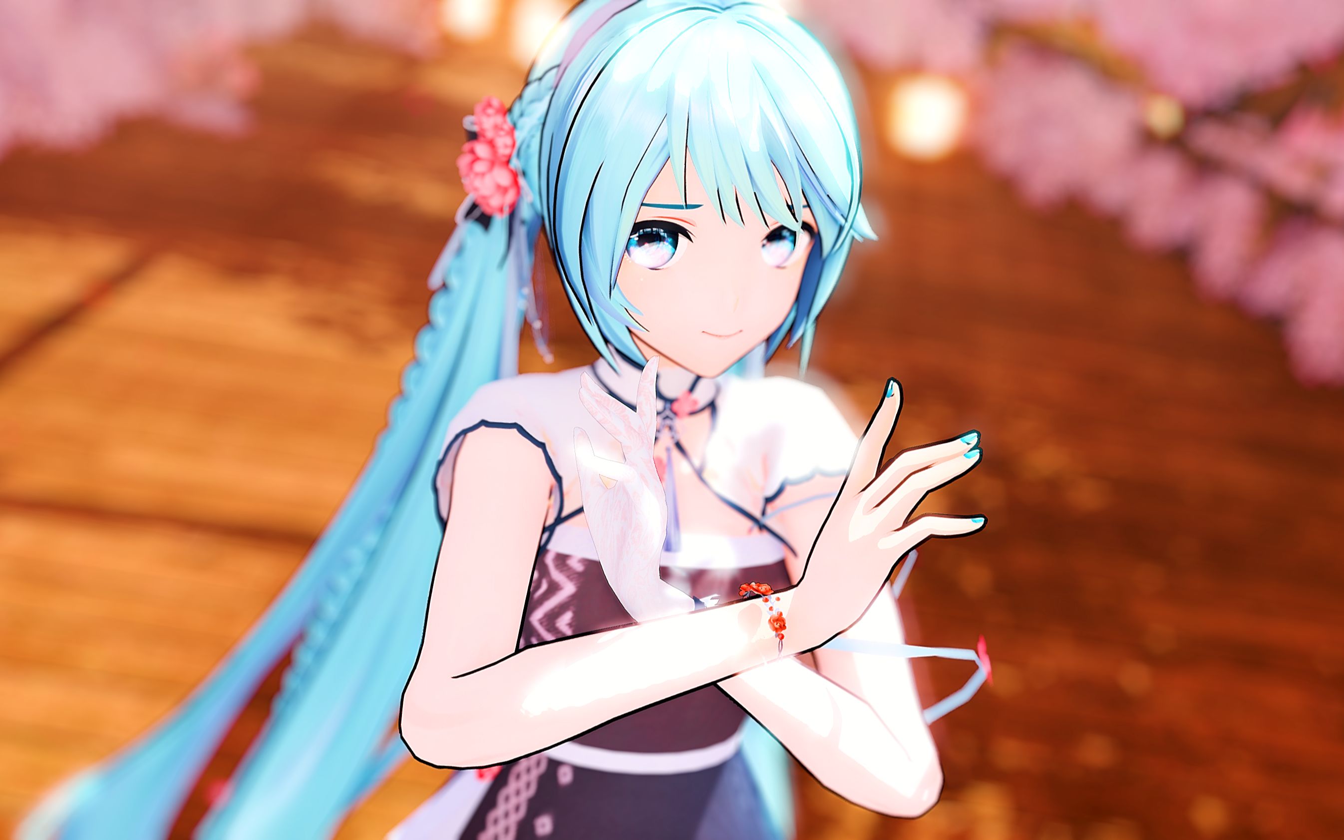 【mmd/miku/yyb式】新年!桃花笑94