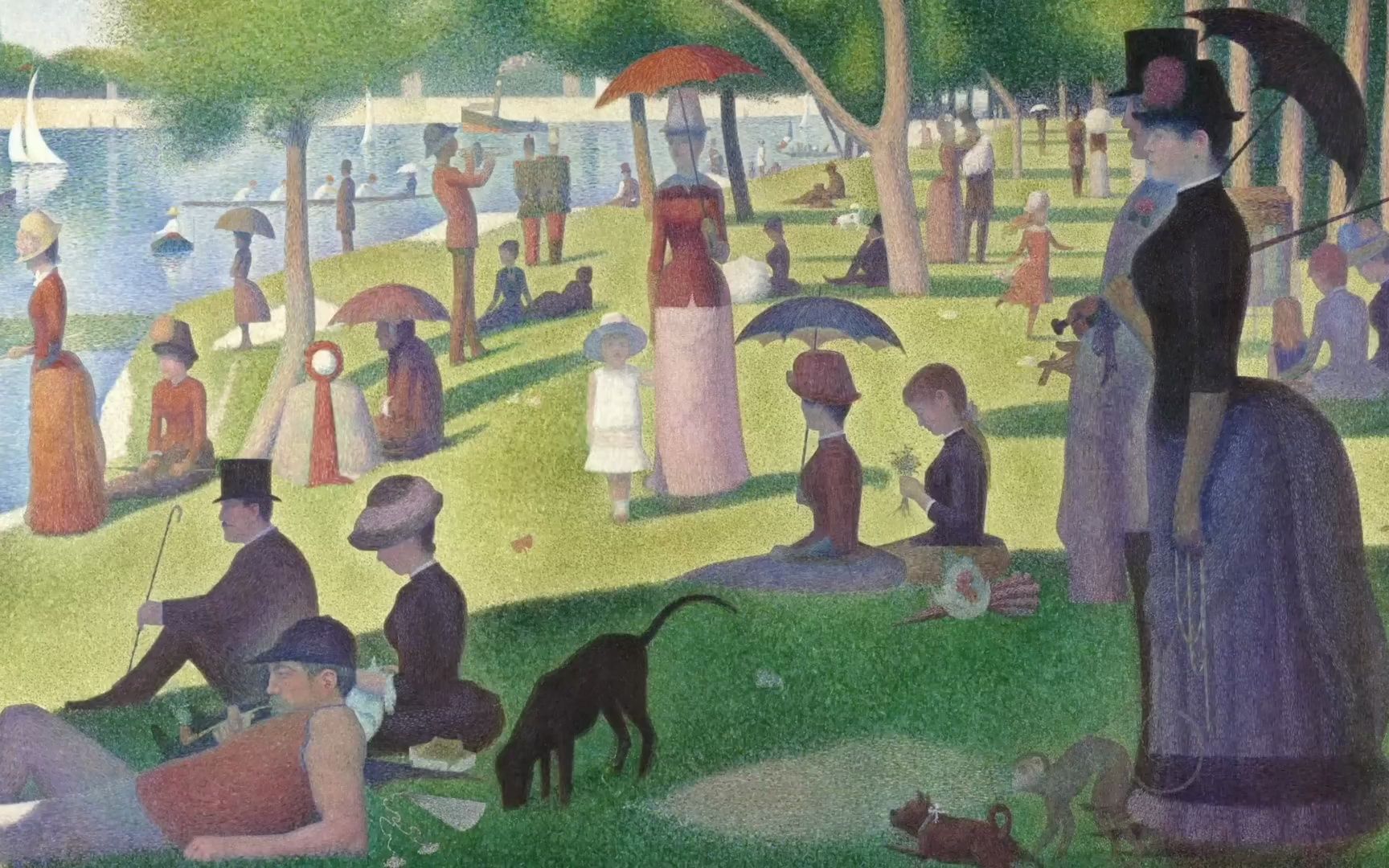 [图]乔治·修拉（Georges Seurat）的《大碗岛的星期天下午》