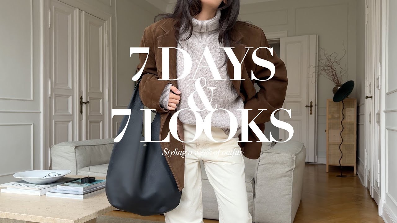 [Nisi] 7 Days & 7 Looks Winter Outfit Ideas Neutral classic wardrobe哔哩哔哩bilibili