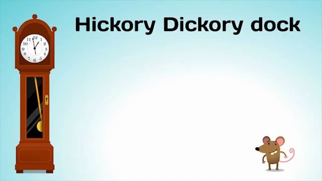 【BBC英文儿歌】11 Hickory Dickory Dock哔哩哔哩bilibili