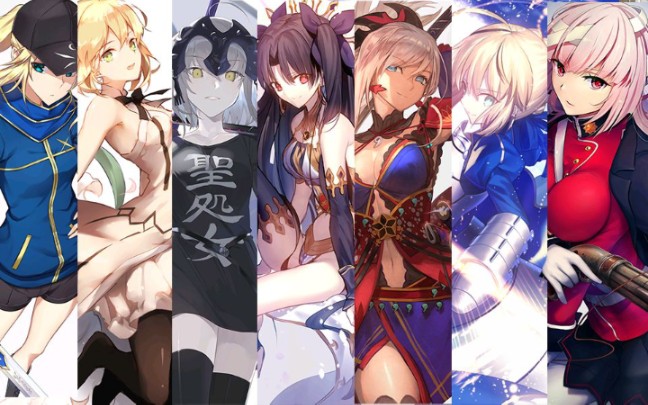 【fate全系列/节奏向/amv】全英灵齐聚,刀剑激荡!