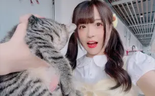 Скачать видео: 【GNZ48方琪】来听琪琪被小猫吓到大喊