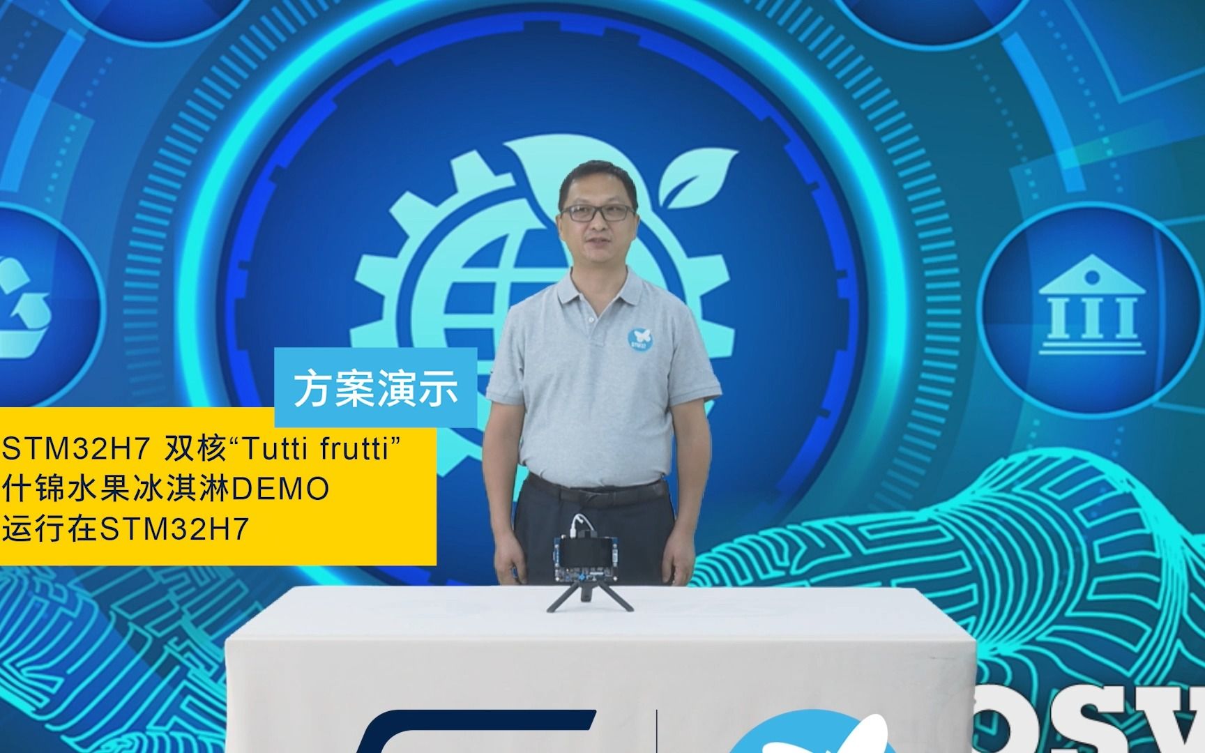 [图]【STM32线上技术周】DEMO技术展示—STM32H7 双核“Tutti frutti” 什锦水果冰淇淋 运行在STM32H747I-DISCO-704