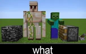 下载视频: Minecraft wait what meme（铁傀儡 + 僵尸 =？）