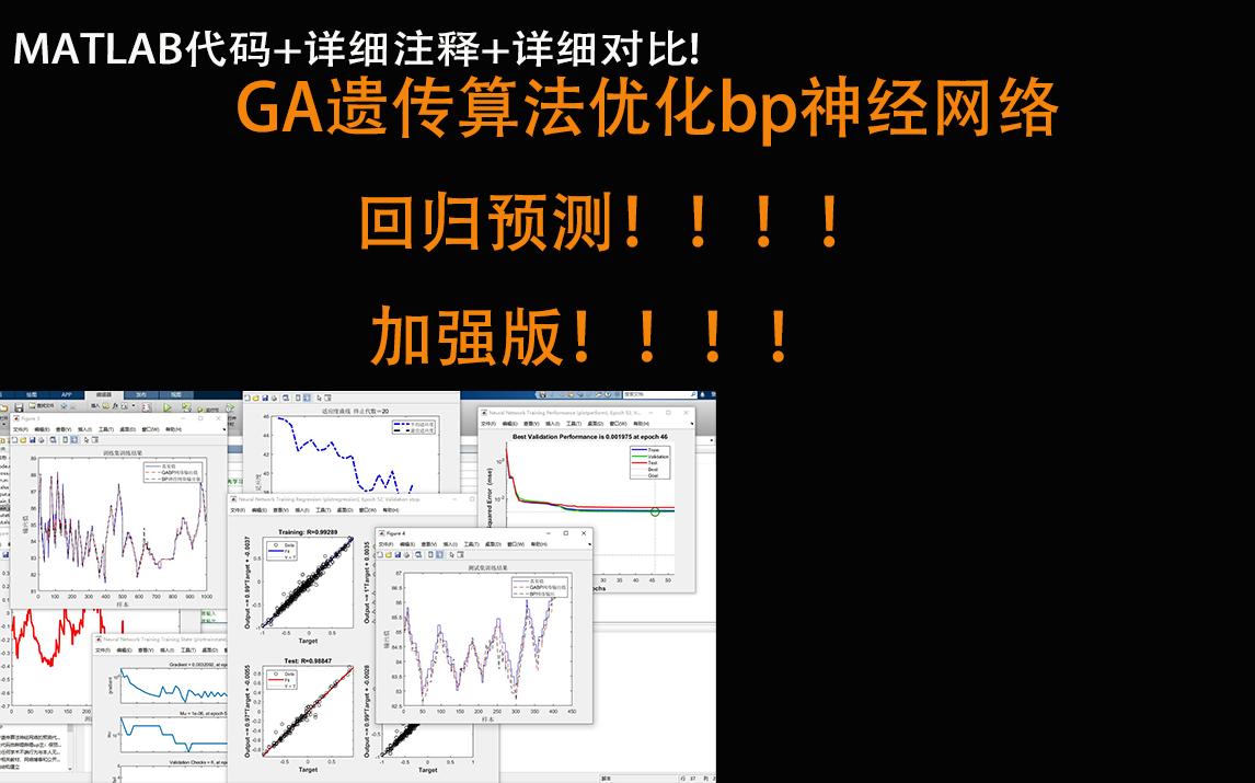 【bp神经网络】加强版遗传算法优化BP神经网络回归预测!!详细注释!!小白必备!!哔哩哔哩bilibili