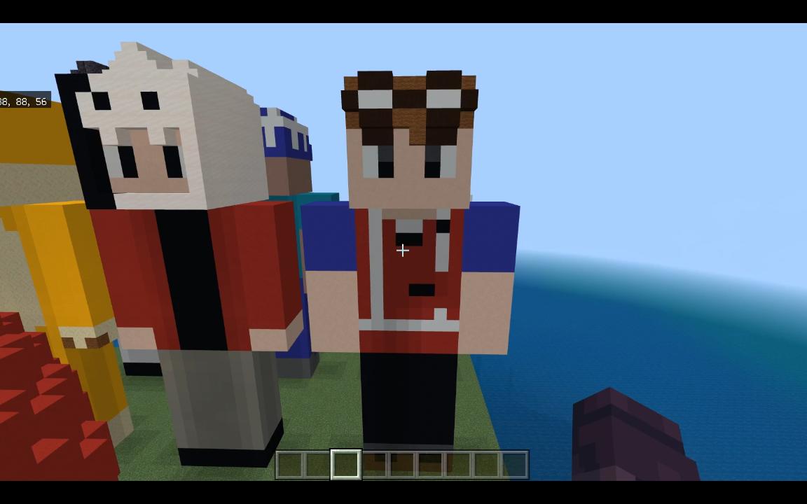 在我的世界建出@craftyfoxe 的我的世界皮肤雕像_单机游戏热门视频