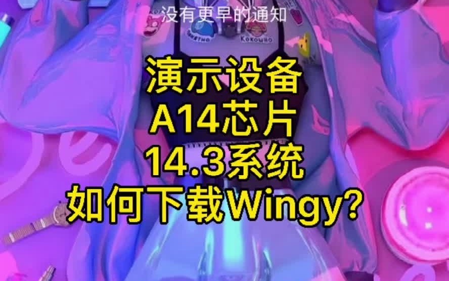 演示设备A14芯片14.3系统如何下载Wingy?教学