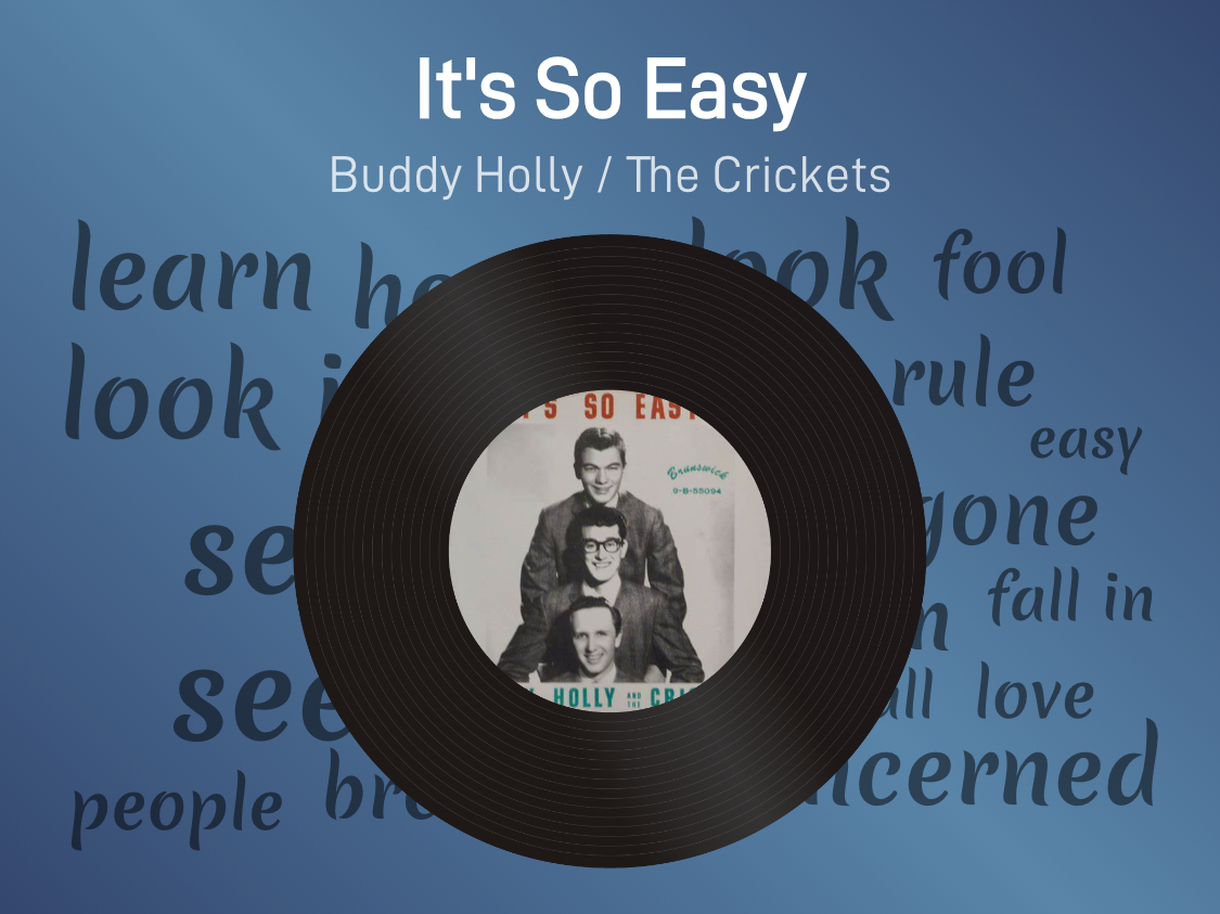 【听歌学英语《彩虹的微笑》原曲】 ★ It's So EasyBuddy Holly / The Crickets哔哩哔哩bilibili