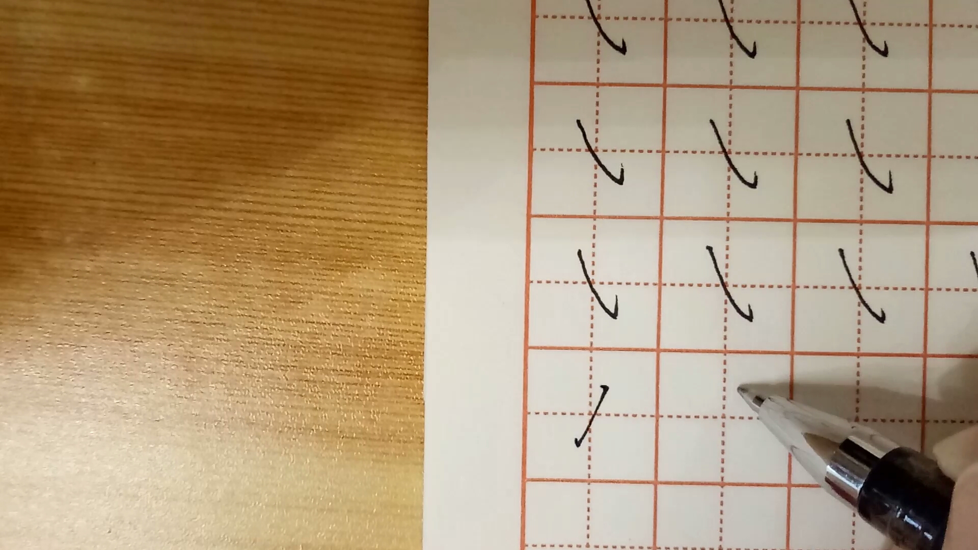 日常练字(18) 附钩撇 斜钩