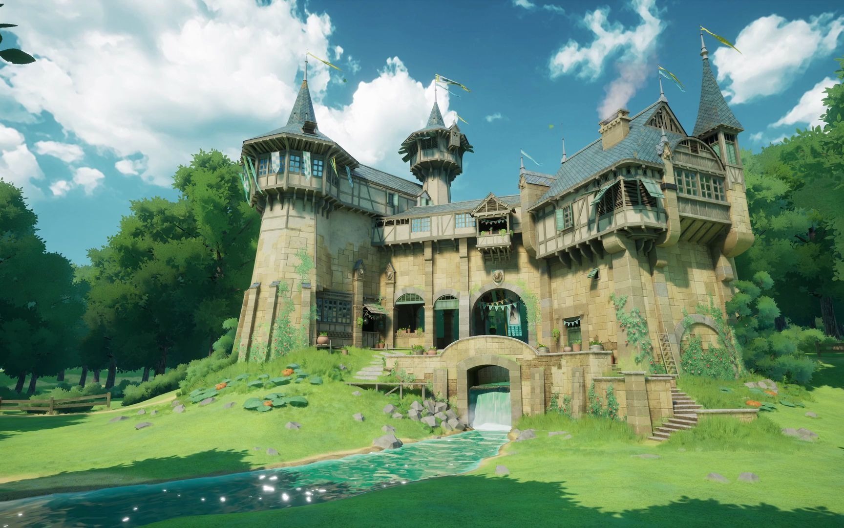 大神又出新作了吉卜力风格森林航路点虚幻引擎426全流程制作