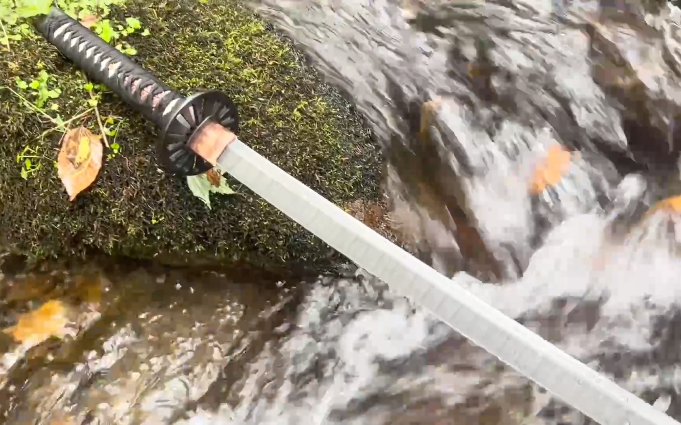 刀具制作锻造1000层大马士革钢武士刀