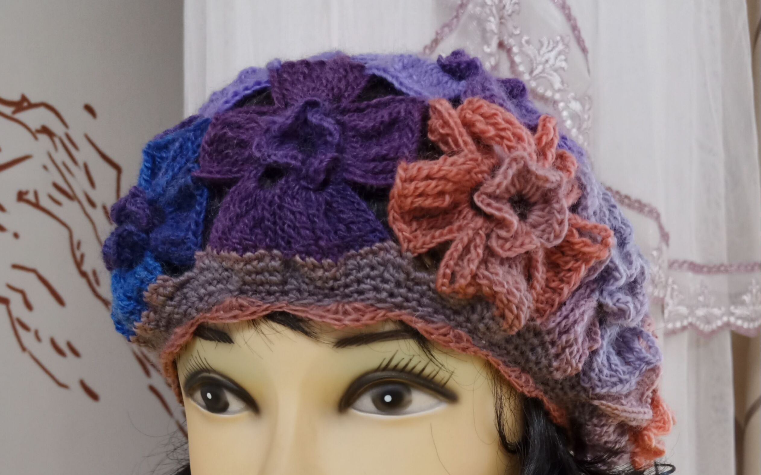 宛如心灵净土在这里种下绵绵的忧伤欢乐芙蓉花镂空蓓蕾帽之四