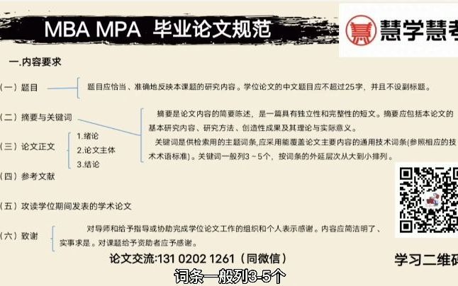 北京工业大学MBA MPA毕业论文规范及开题报告要求哔哩哔哩bilibili