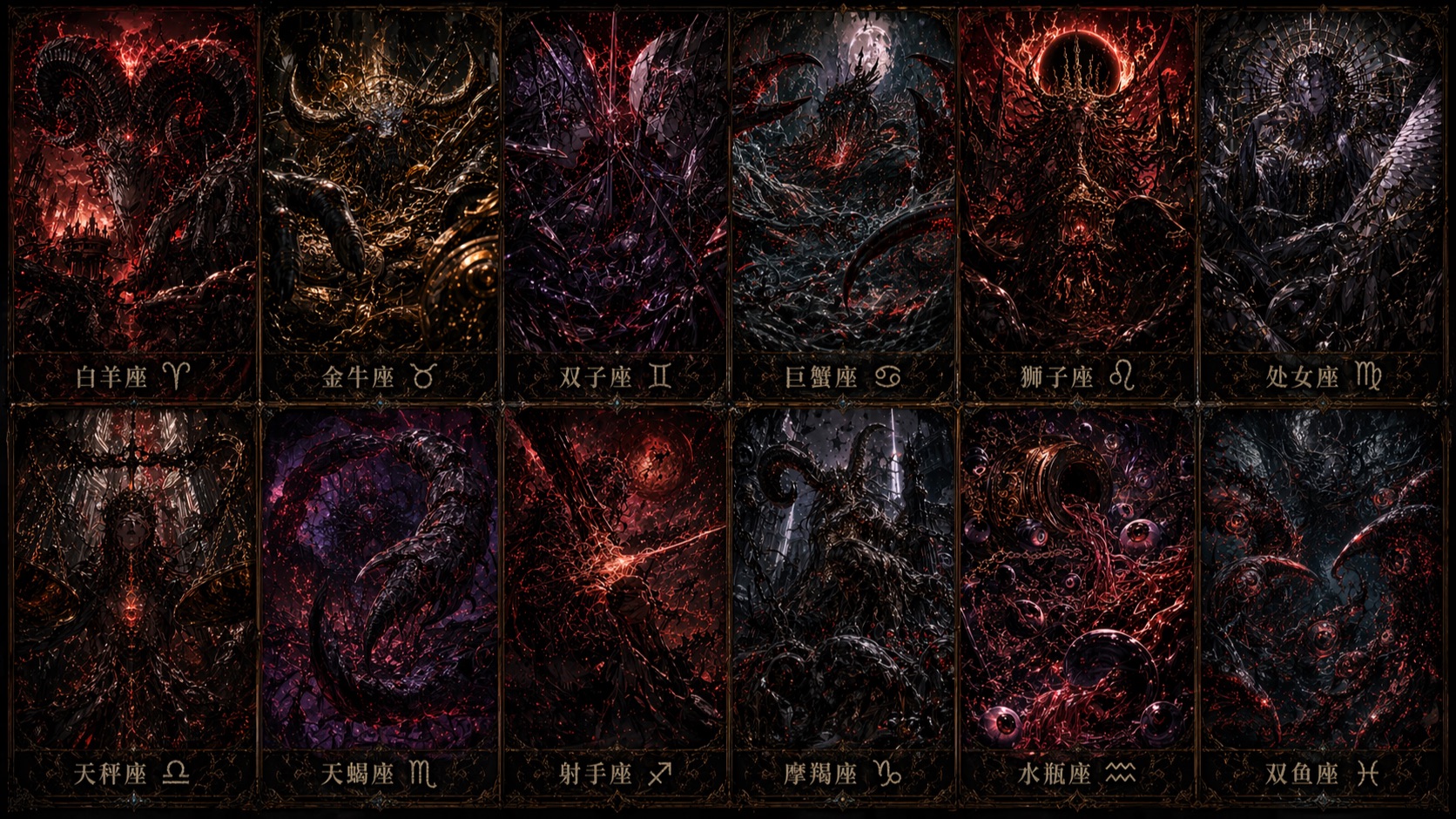 十二星座邪神：你是哪一宫的怪物？