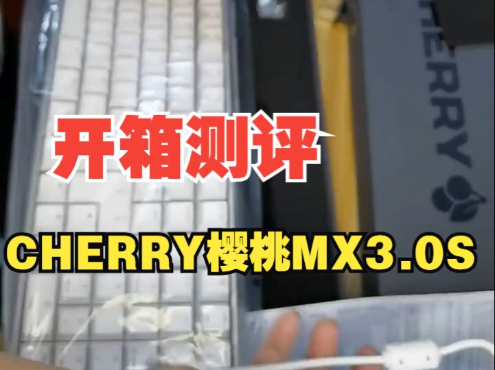 CHERRY樱桃MX3.0S无线彩光RGB键盘(无线三模青轴)开箱测评 昨天下单,今天.....哔哩哔哩bilibili