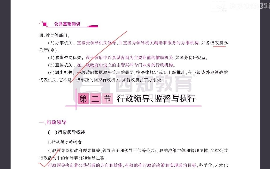 2021年甘肃三支一扶公共基础知识——行政领导、监督与执行哔哩哔哩bilibili