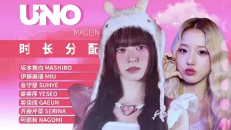 Download Video: 白姜Part最多的一集！新女团MADEIN出道曲《UNO》歌词时长分配