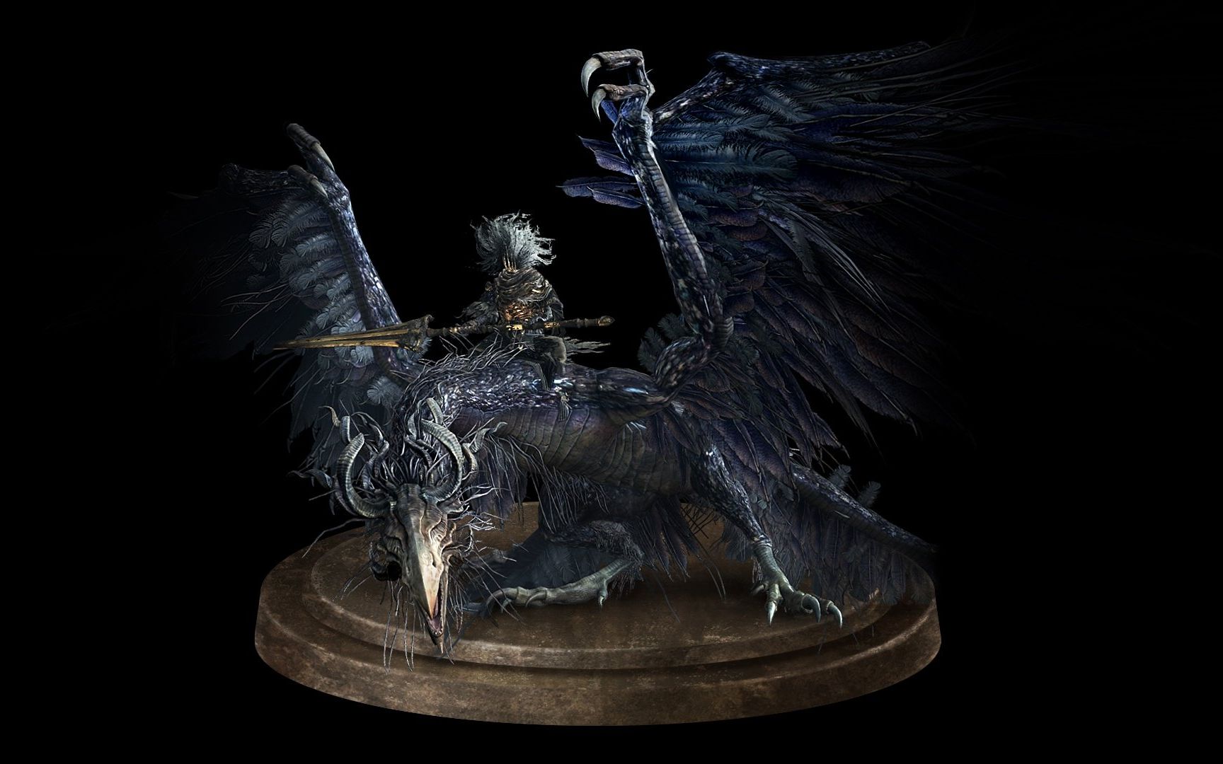 黑暗之魂3 dark souls 3 - nameless king boss fight 云顶决战-无名