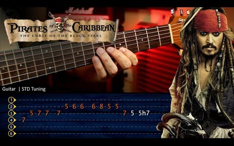 [图]【一分钟速成】吉他加勒比海盗-He's a Pirate Guitar Tutorial _ Piratas