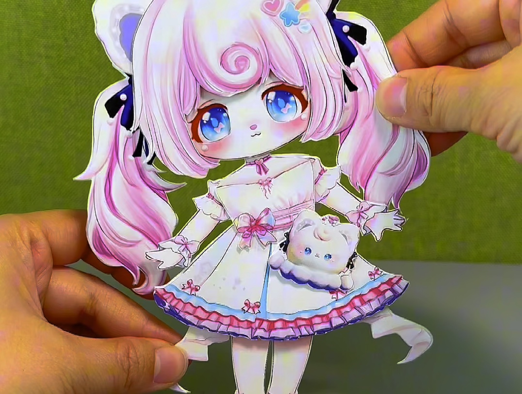 粉丝投稿的发美美可动纸片人做好了,你觉得还可以吗?