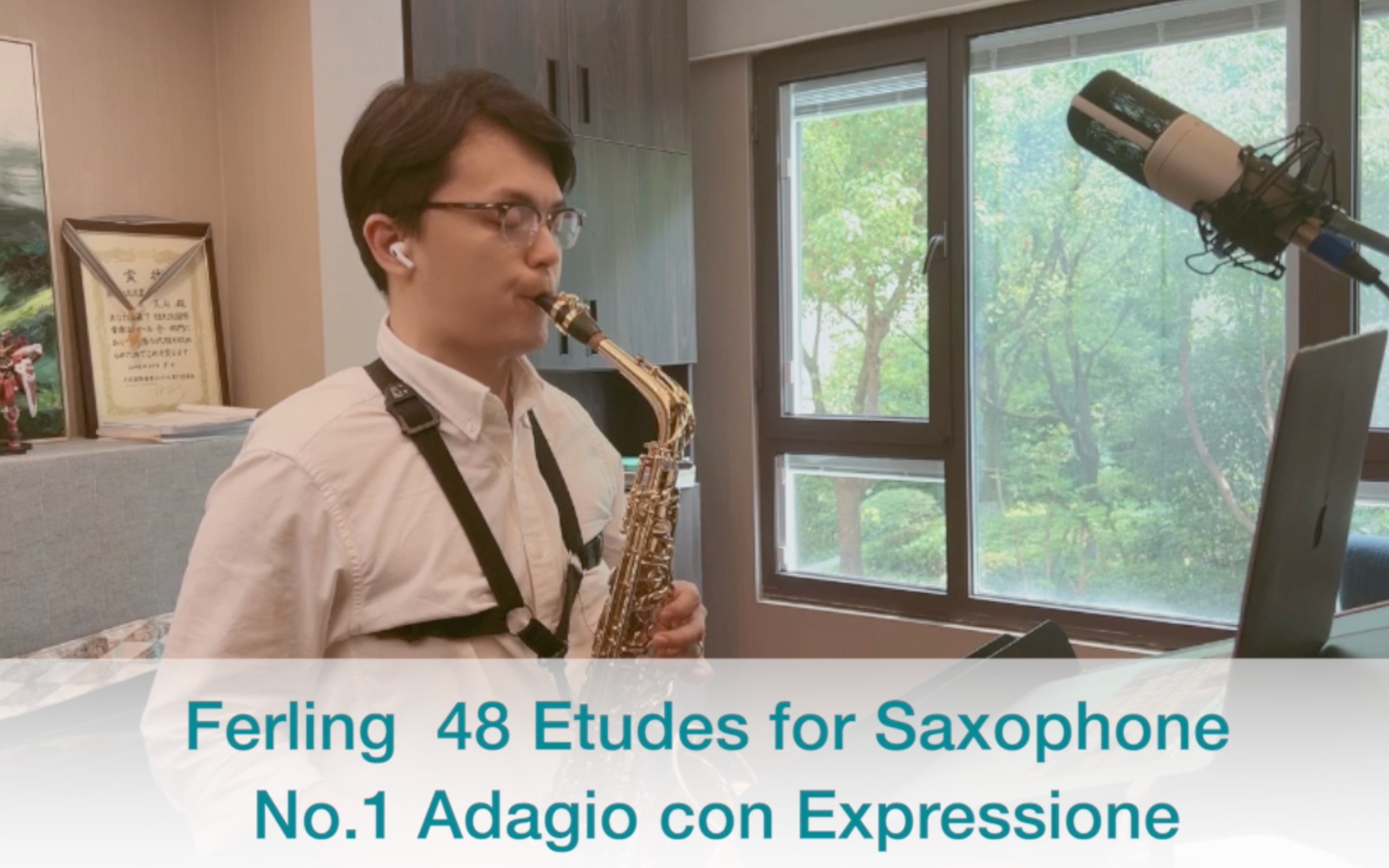 菲林48首第1首Ferling 48 Etudes for Saxophone No.1 Adagio con Expressione哔哩哔哩bilibili