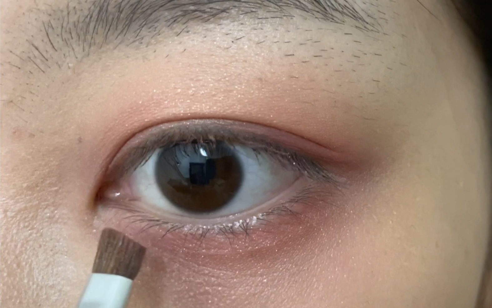 新手向陈芊芊同款圆圆可爱的樱花眼妆内双包眼头杏眼凸显内双消除肿