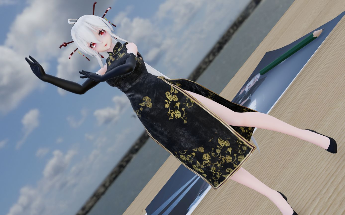 弱音mmd金风玉露旗袍霜雪千年