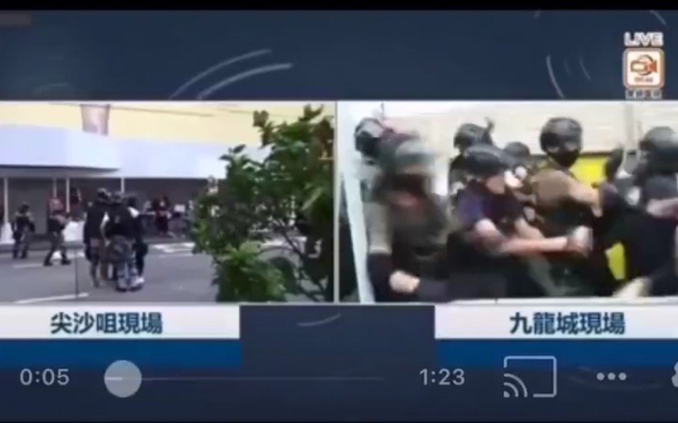 东网记者一边直播一边叫曱由快走,结果忘了关麦,把自己暴露了哔哩哔哩bilibili