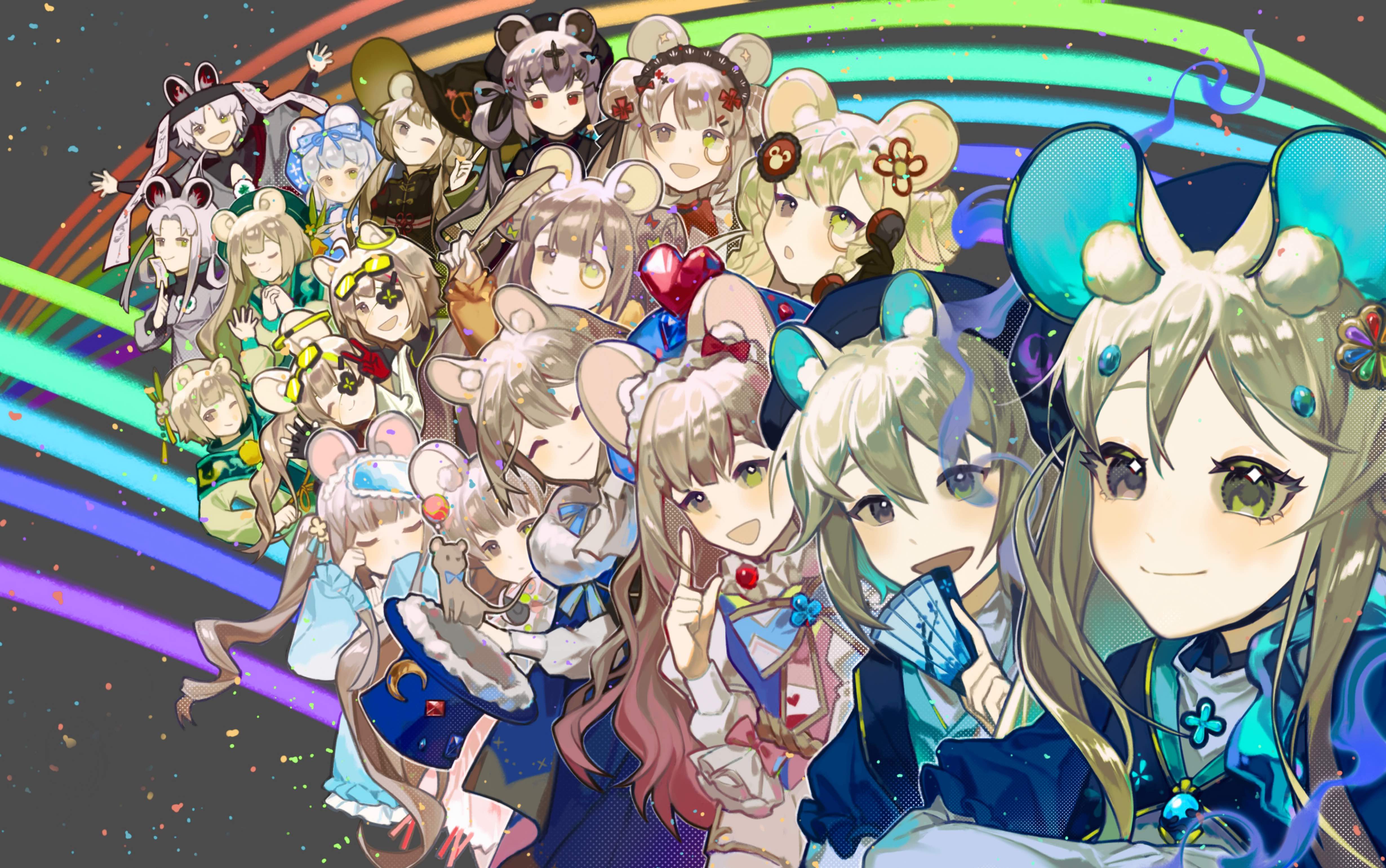 【亦芊芊】18人大合照生贺绘制过程!吱宝三岁快乐!