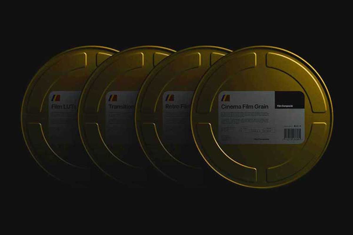 复古电影胶片模拟颗粒噪点纹理烧伤效果4k视频 lut调色预设套装 film