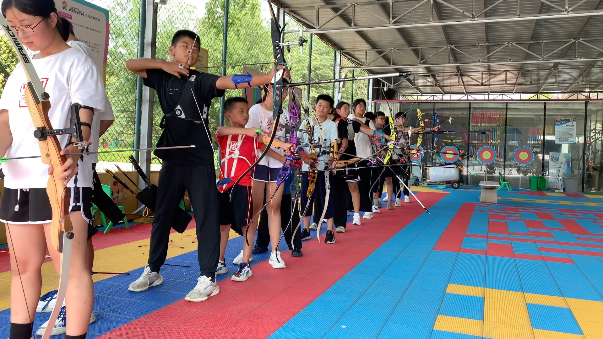 射箭队员日常训练