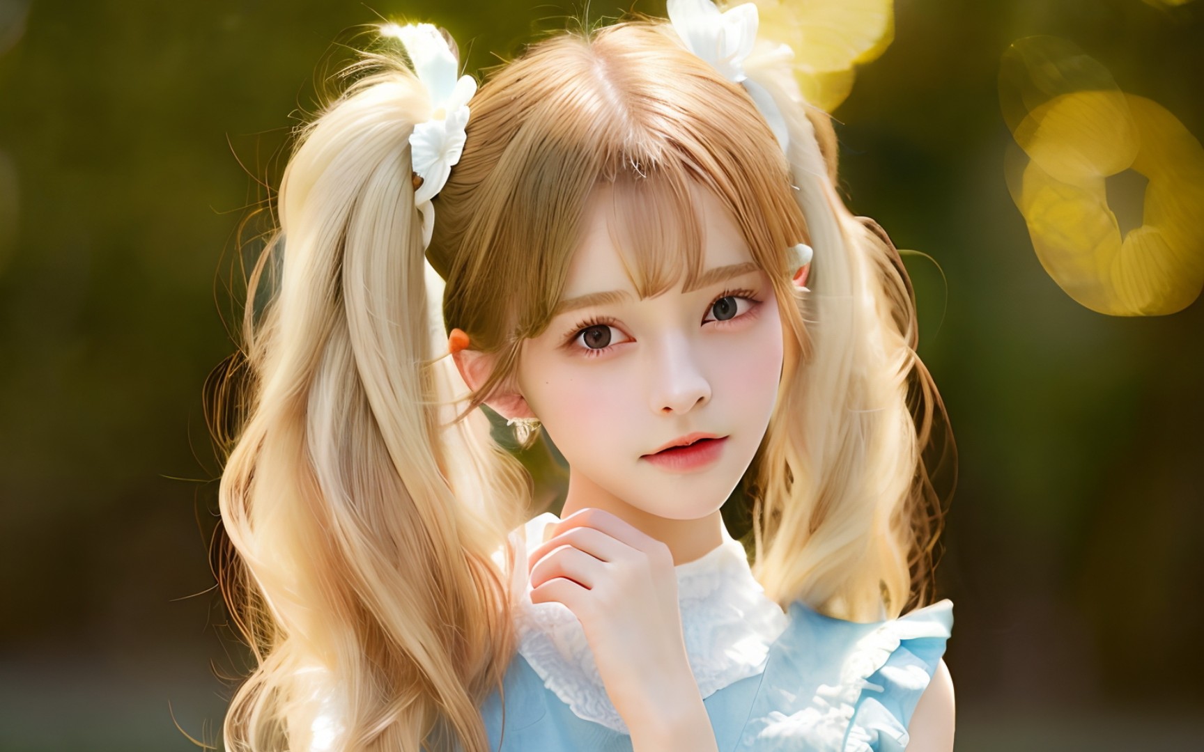 【ai绘画】金发双马尾女友!是你的理想型吗?