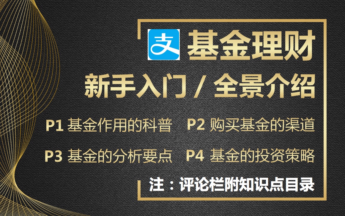 支付宝基金攻略: 从科普到实战 (Ps.为啥我本人不投基金呢?)哔哩哔哩bilibili