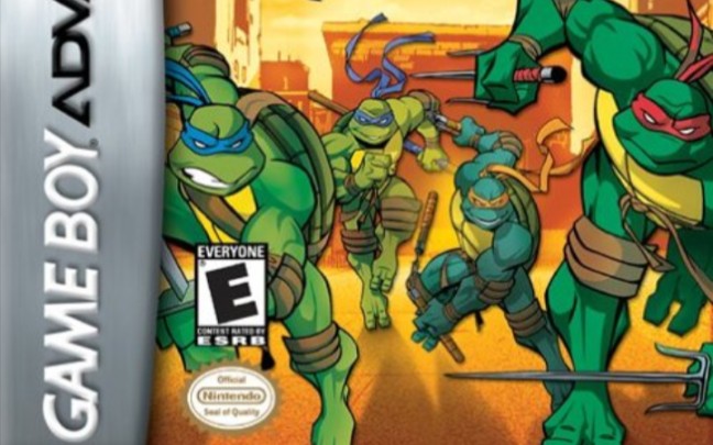 改编自经典美漫!gba横版动作游戏《忍者神龟》_哔哩哔哩_bilibili